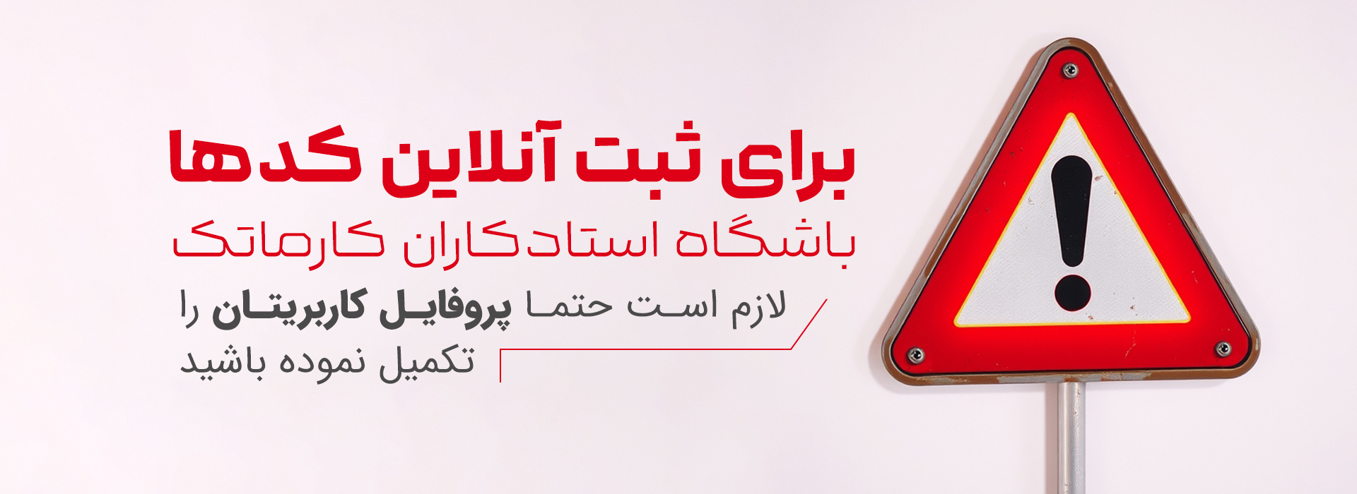 تکمیل پروفایل